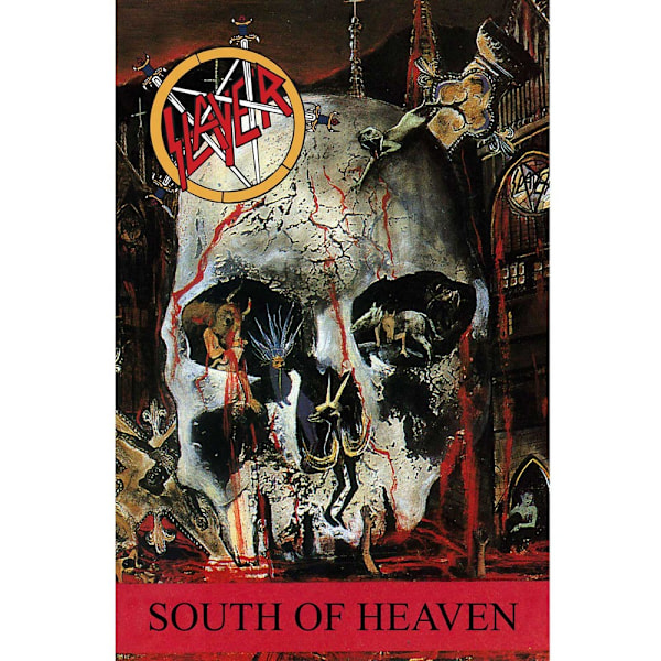 Slayer South Of Heaven Textil Affisch En Storlek Flerfärgad Multicoloured One Size