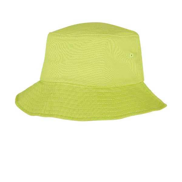Flexfit bomullstwill hink med en storlek grön glöd Green Glow One Size