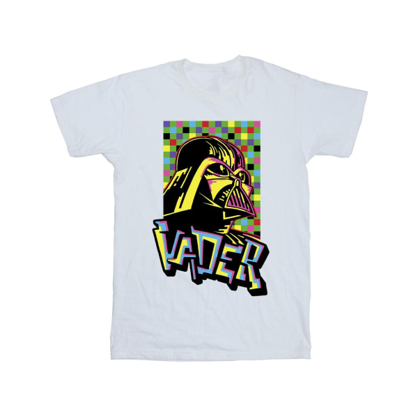 Star Wars Boys Vader Graffiti Pop Art T-shirt 12-13 år Vit White 12-13 Years