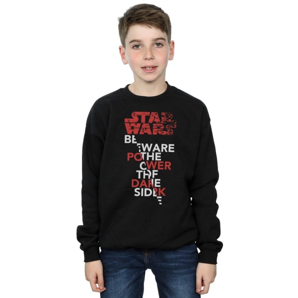 Star Wars Boys The Last Jedi Power Of The Dark Side Sweatshirt Black 5-6 Years