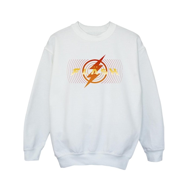 DC Comics Girls The Flash Röd Blixt Sweatshirt 7-8 År Vit White 7-8 Years