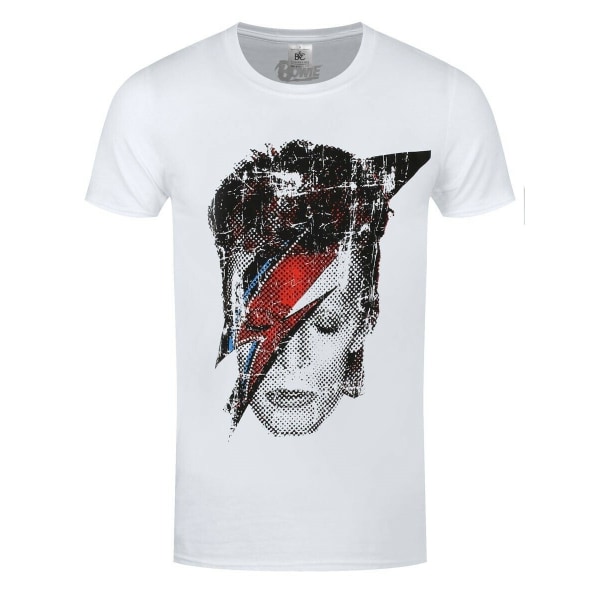David Bowie Unisex Vuxen Aladdin Sane Flash T-shirt XXL Vit White XXL