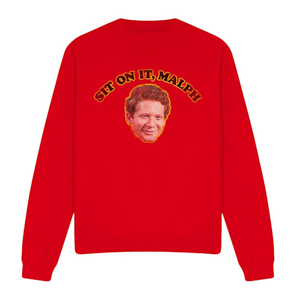 Happy Days Unisex Vuxen Sit on it Malph Sweatshirt XL Röd Red XL