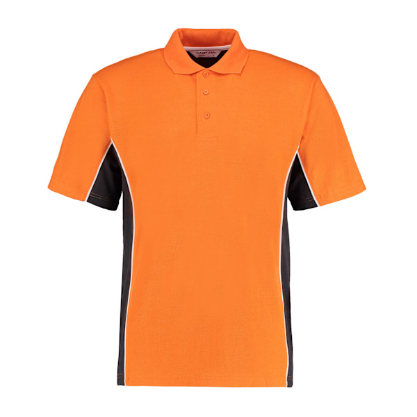GAMEGEAR Herr Track Polycotton Pique Poloskjorta L Orange/Grafit Orange/Graphite L