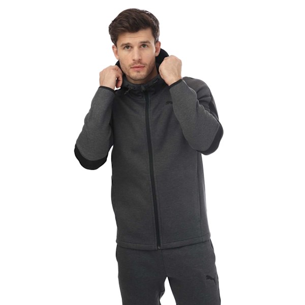 Puma Evostripe Core Full Zip Hoodie för män XL Gråmelerad Grey Heather XL