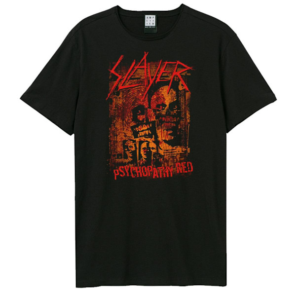 Amplified Unisex Adult Psychopathy Red Slayer T-Shirt M Svart Black M
