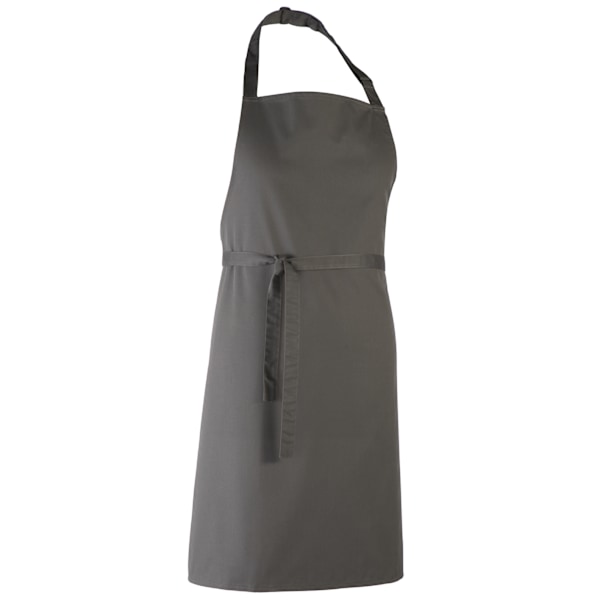 Premier Colours Haklappsförkläde / Arbetskläder (2-pack) One Size Mörk Dark Grey One Size