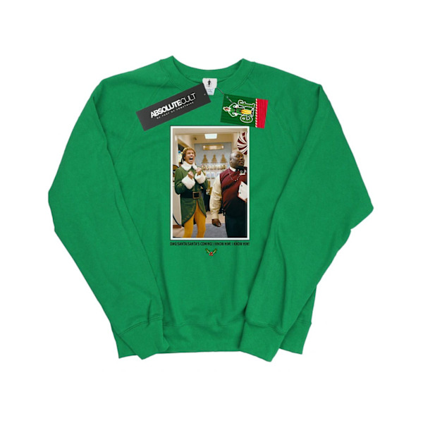 Elf Womens/Ladies OMG Santa Foto Sweatshirt L Irländsk Grön Irish Green L