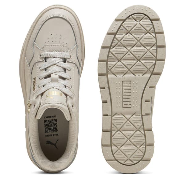 Puma Dam/Dam II Jr Låga Platåskor 5.5 UK Silver Silver 5.5 UK