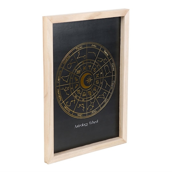 Something Different Astrologi Hjul Inramad Tryck En Storlek Svart Black One Size