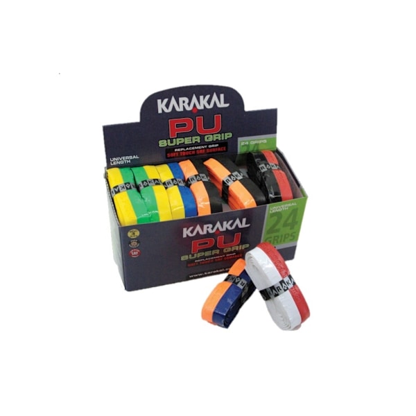 Karakal Duo PU Racket Overgrip (24-pack) En Storlek Flerfärgad Multicoloured One Size