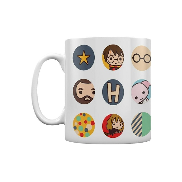 Harry Potter Chibi Cirklar Mugg En Storlek Vit White One Size