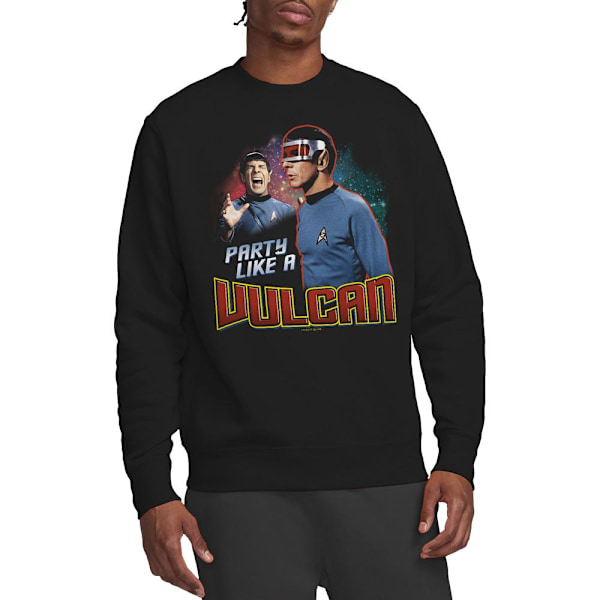 Star Trek Unisex Vuxen Party Like a Vulcan Sweatshirt M Svart Black M