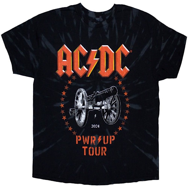 AC/DC Unisex Vuxen PWR-UP Tour ´24 Cannon T-shirt S Svart Black S