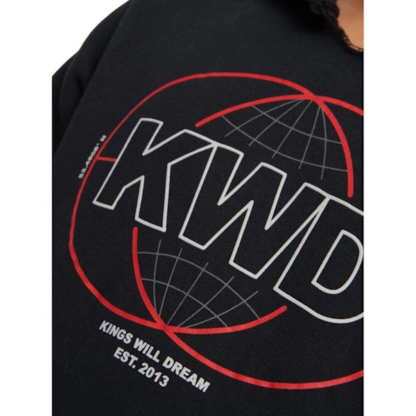 Kings Will Dream Boys Orbital Hoodie 7-8 År Jet Black Jet Black 7-8 Years