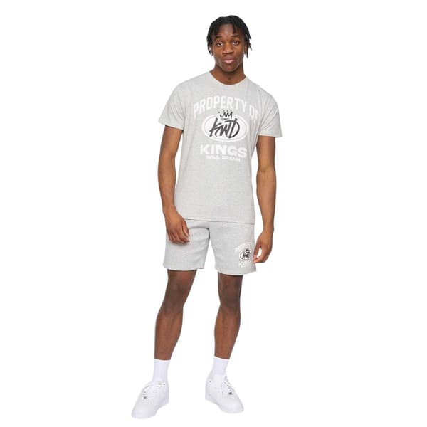 Kings Will Dream Herr Prop Grafiskt Tryck Bomulls T-shirt XL Grå Grey XL
