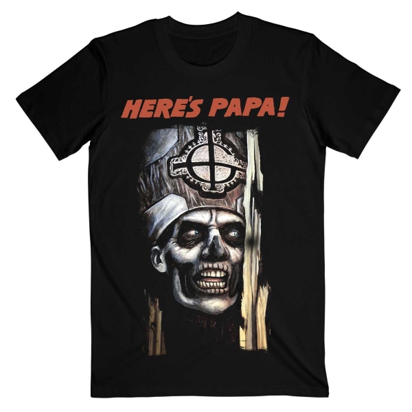 Ghost Unisex Adult Here´s Papa T-Shirt XL Svart Black XL