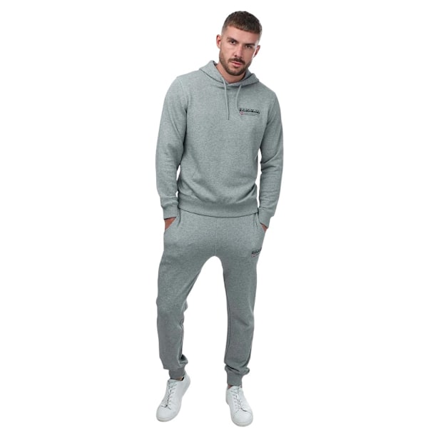Napapijri Kasba Logo Joggingbyxor för män XL Gråmelerad Grey Marl XL