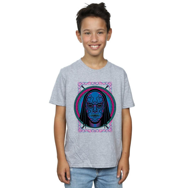 Harry Potter Boys Neon Death Eater Mask T-shirt 12-13 år Spo Sports Grey 12-13 Years