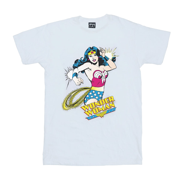 Wonder Woman Dam/Kvinnor Lasso Bomull T-shirt S Vit White S