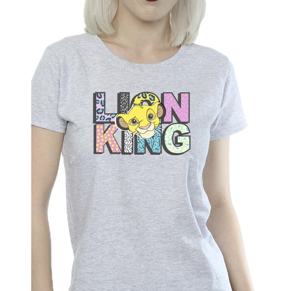 Disney Dam/Dam The Lion King Mönsterlogotyp Bomull T-shirt Sports Grey XXL