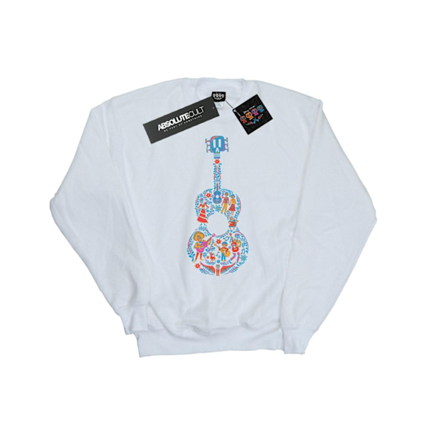Disney Herr Coco Gitarr Mönster Sweatshirt M Vit White M