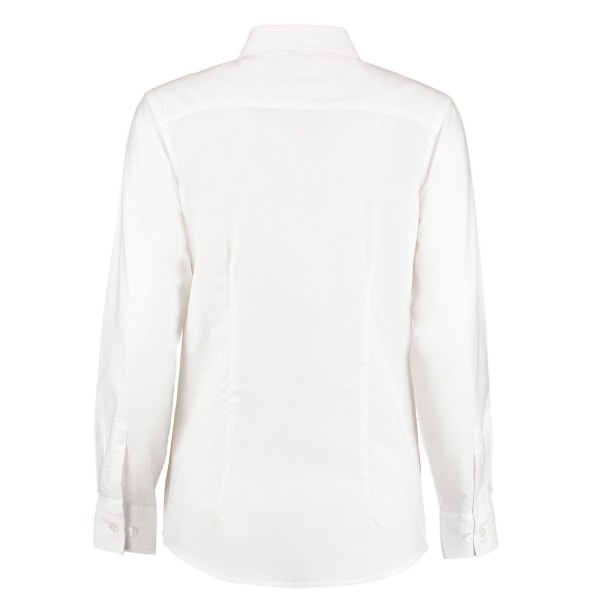 Kustom Kit Oxford skräddarsydd långärmad skjorta för dam/dam 16 White 16 UK