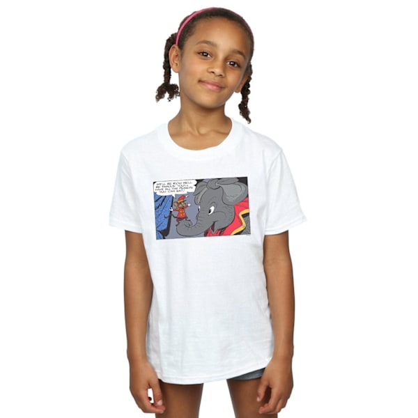 Disney Girls Dumbo Rich And Famous Bomull T-shirt 5-6 År Vit White 5-6 Years