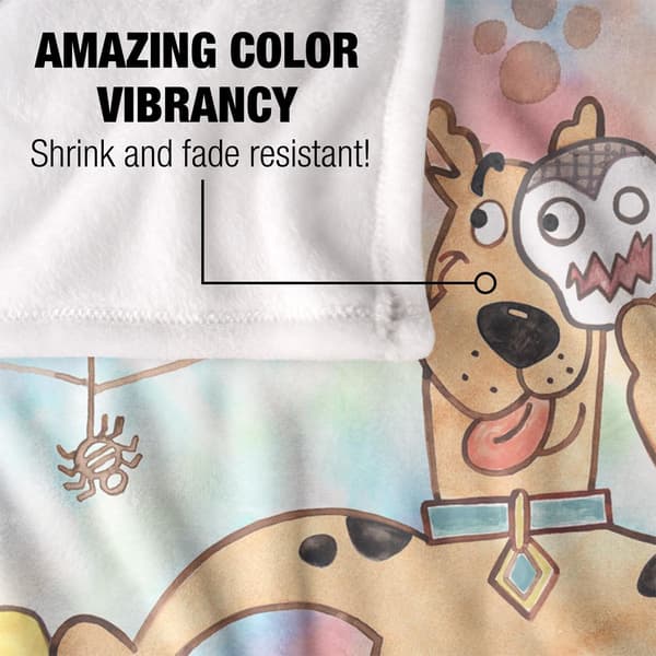 Scooby Doo Målad Filt One Size Flerfärgad Multicoloured One Size