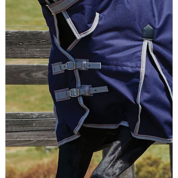 Weatherbeeta Comfitec Lite Plus Essential Combo Neck Turnout Ru Navy/Silver/Red 5 ft