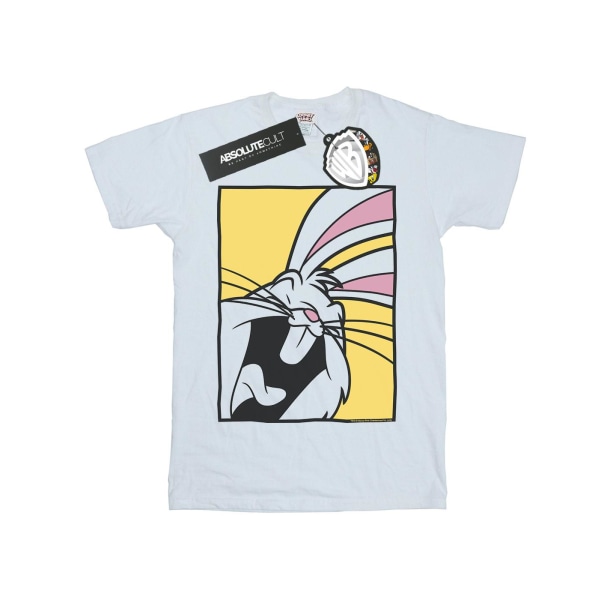 Looney Tunes Dam/Dam Bugs Bunny Laughing Cotton Boyfriend White XXL
