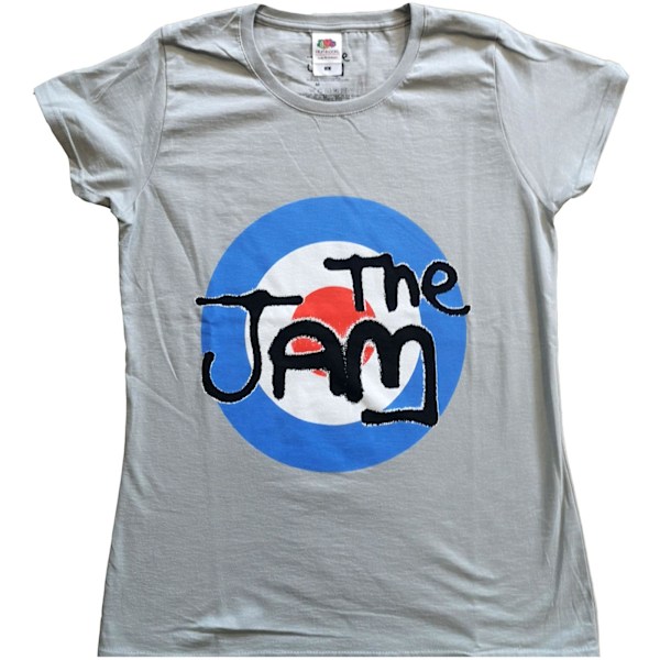 The Jam Womens/Ladies Target Bomull Logotyp T-shirt M Grå Grey M