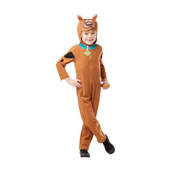 Scooby Doo Barnkostym för barn/barn L Brun/Svart Brown/Black L