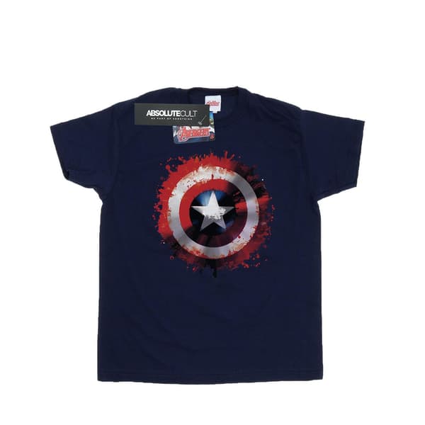 Marvel Dam Avengers Captain America Art Shield Bomull Navy Blue M