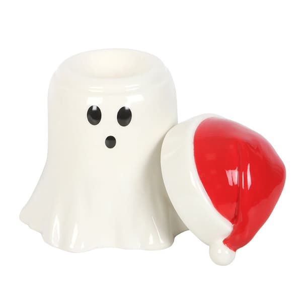 Something Different Spöke Med Tomtehatt Oljebrännare One Size Wh White/Red One Size