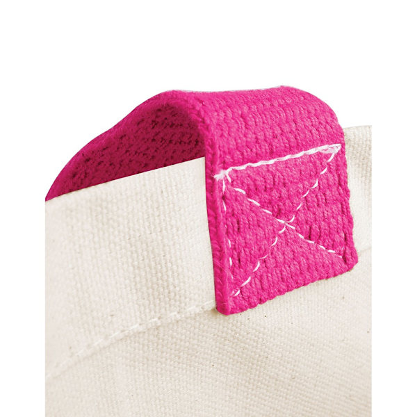 Westford Mill Classic Jute Shopper Bag One Size Fuchsia Fuchsia One Size
