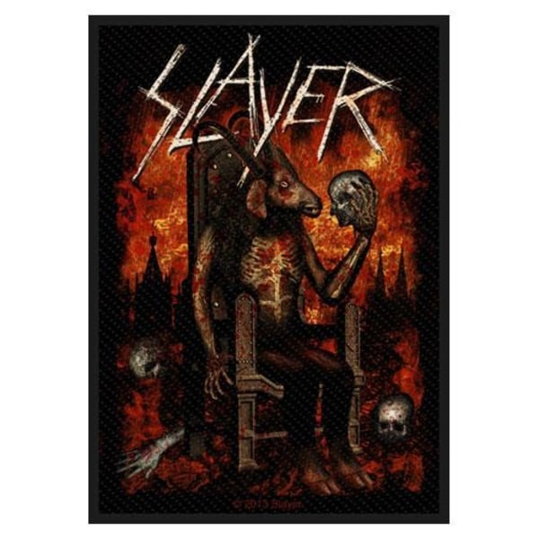Slayer Devil on Throne Patch One Size Svart/Röd Black/Red One Size