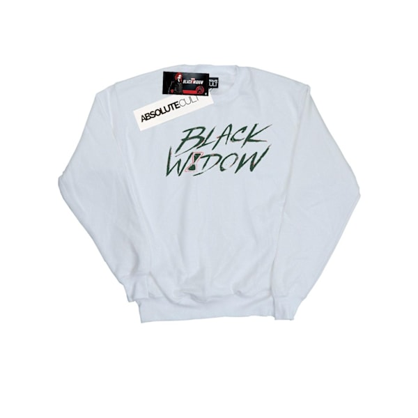 Marvel Mens Black Widow Movie Alt Logo Sweatshirt 5XL Vit White 5XL