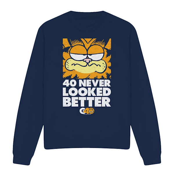 Garfield Unisex Vuxen 40 Looks Sweatshirt M Marinblå Navy M
