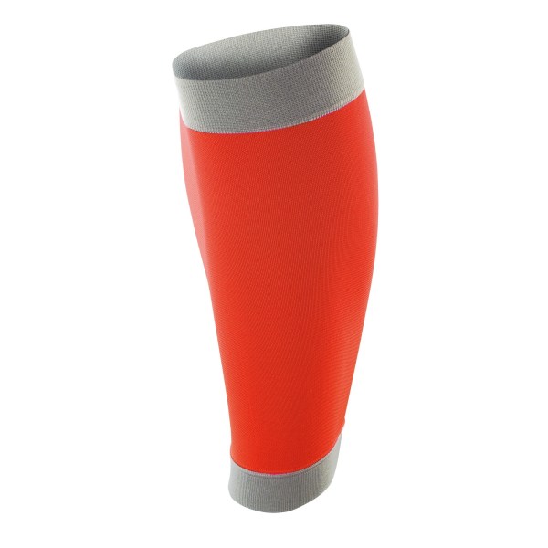 Spiro Adult Unisex Contrast Compression Calf Guards XL Orange/G Orange/Grey XL