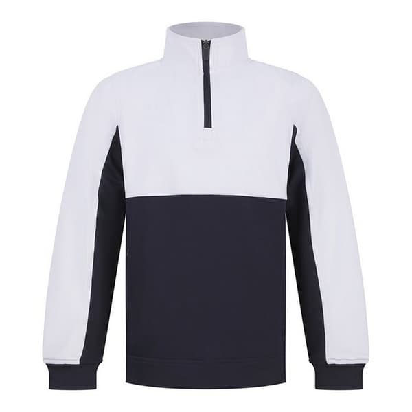 Finden & Hales Barn/Barn Kontrast Panel Spårjacka 9-10 År Marinblå/Vit Navy/White 9-10 Years