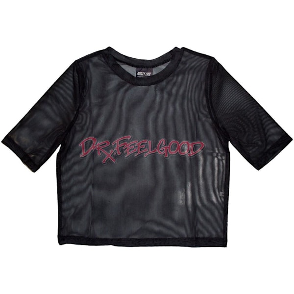 Motley Crue Dam/Dam Dr Feelgood Crop Top XXL Svart Black XXL