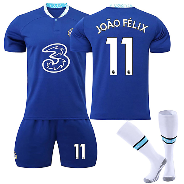 Chelsea F.C 22-23 Hem Jersey JOAO FELIX Nr 11 Fotbollströja kit 26
