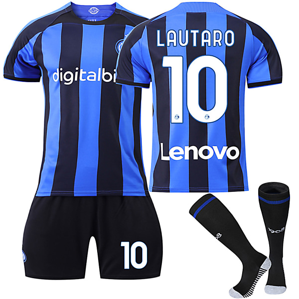 F.C. Internazionale Milano 22-23 Hem Jersey LAUTARO Nr 10 Fotbollströja kit 22