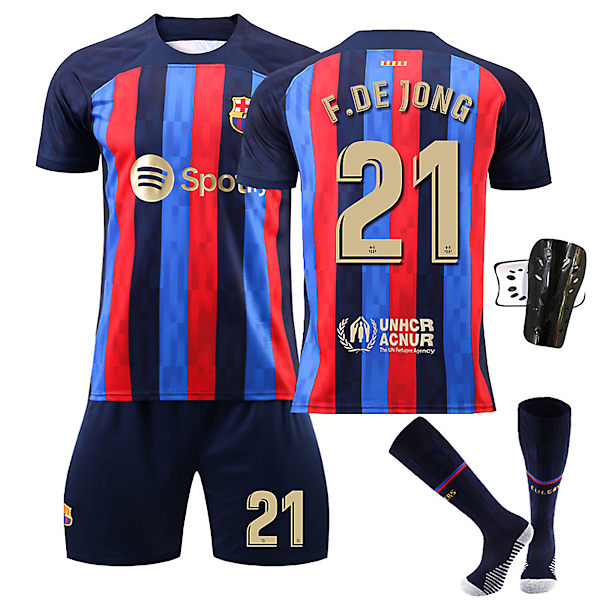 Barca Hjem F.DE JONG Størrelse 21 Fotballdraktsett 24