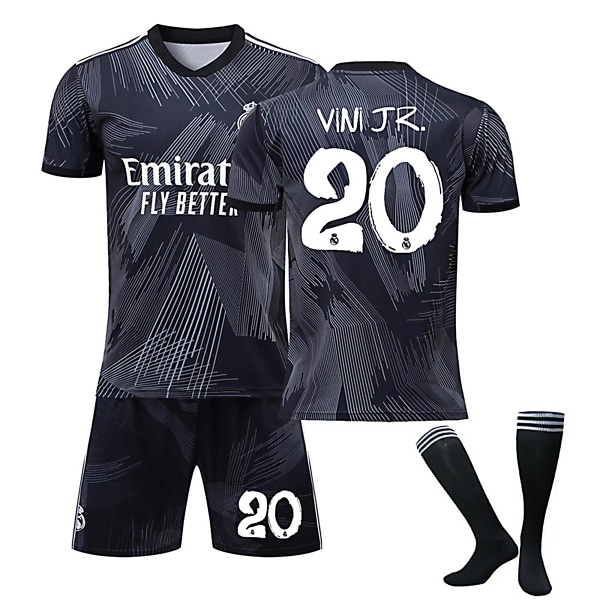 Real Madrid CF 22-23 Modeller med samme mærke Jersey VINI JR. Nr 20 Fodboldtrøje sæt 20