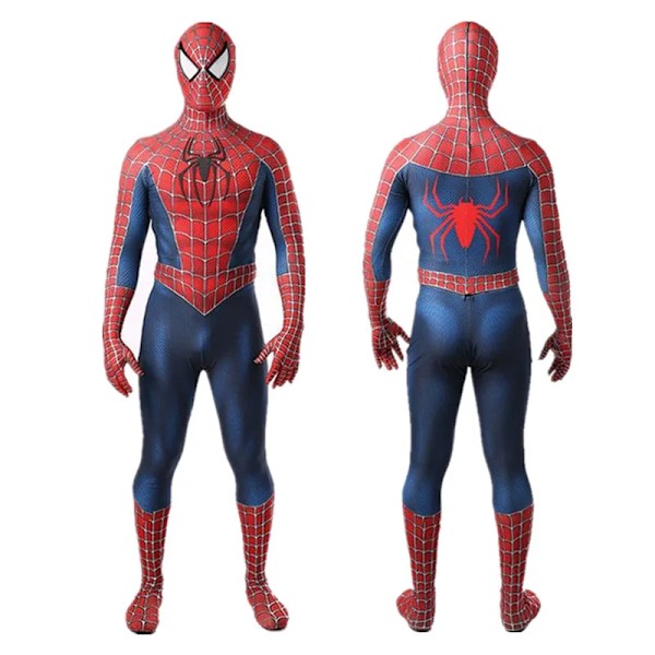 Superhelt Spandex Cosplay 3D Zentai Heldragt Halloween Voksen 3D-stil Rubiner Cosplay til Mænd A2 A2 XL(175-180CM)