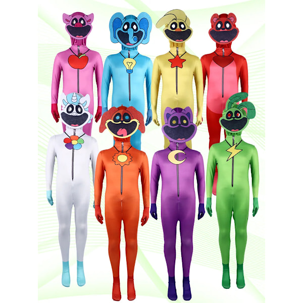 Cosplay Smiling Critters Clothes,Picky Piggy,DogDay,iptv spanien Jumpsuit Halloween Carnival Party Dress Up Dräkt För Barn Vuxna Bubba Bubbaphant Bubba Bubbaphant 120