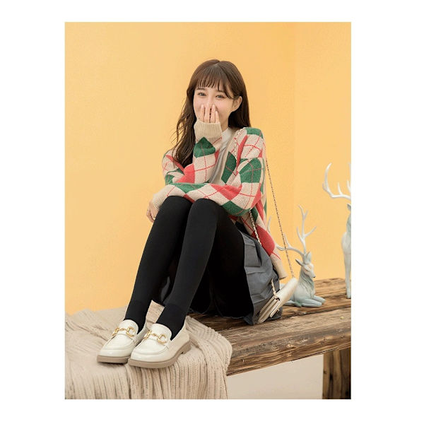 Vintervarma Leggings Dam Tjock Fleece Leggings Hög midja bla Yl bla Z bla black 320g with socks