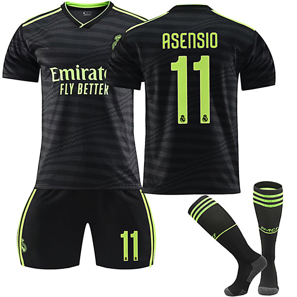 Real Madrid CF 22-23 Bortalag Jersey ASENSIO Nr 11 Fotbollströja kit 30